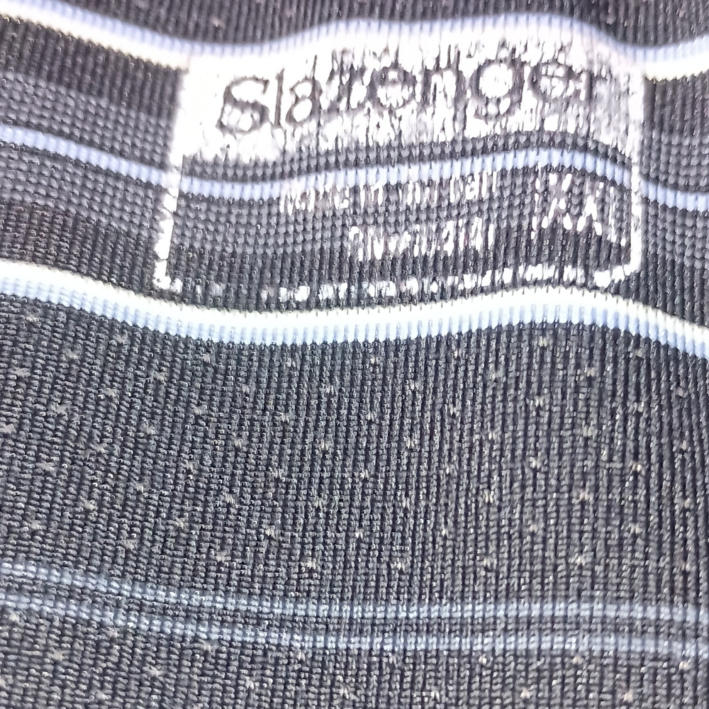 Men's Slazenger‎ Button-up Polo Shirt Size XXL Color Black White Golf Tennis... - Picture 3 of 4